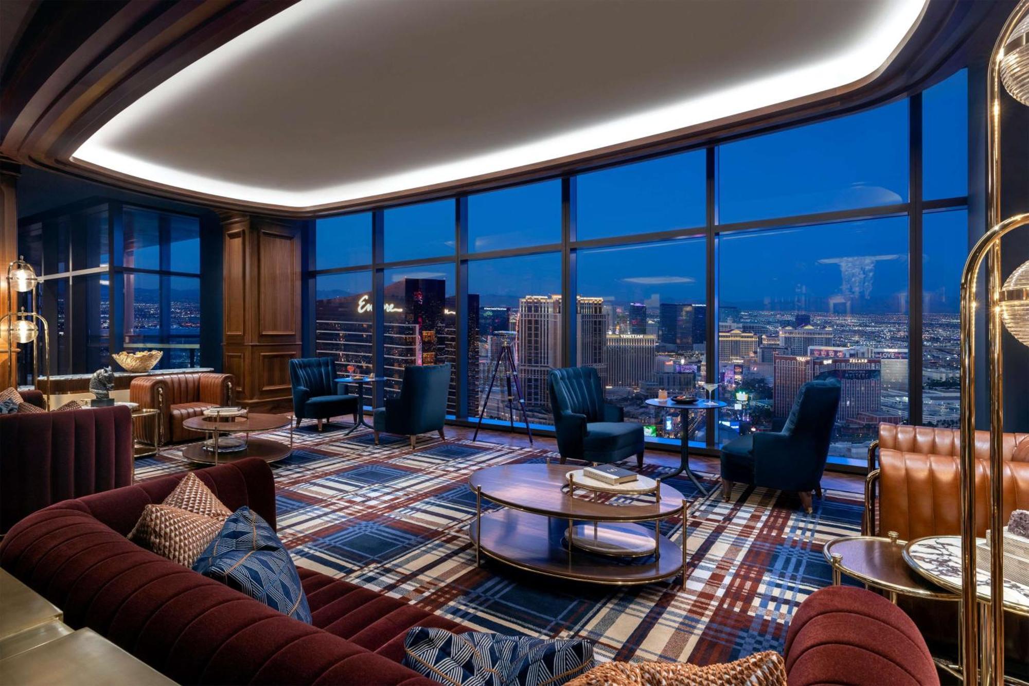 Conrad Las Vegas At Resorts World Esterno foto The living room of a Sky Villa