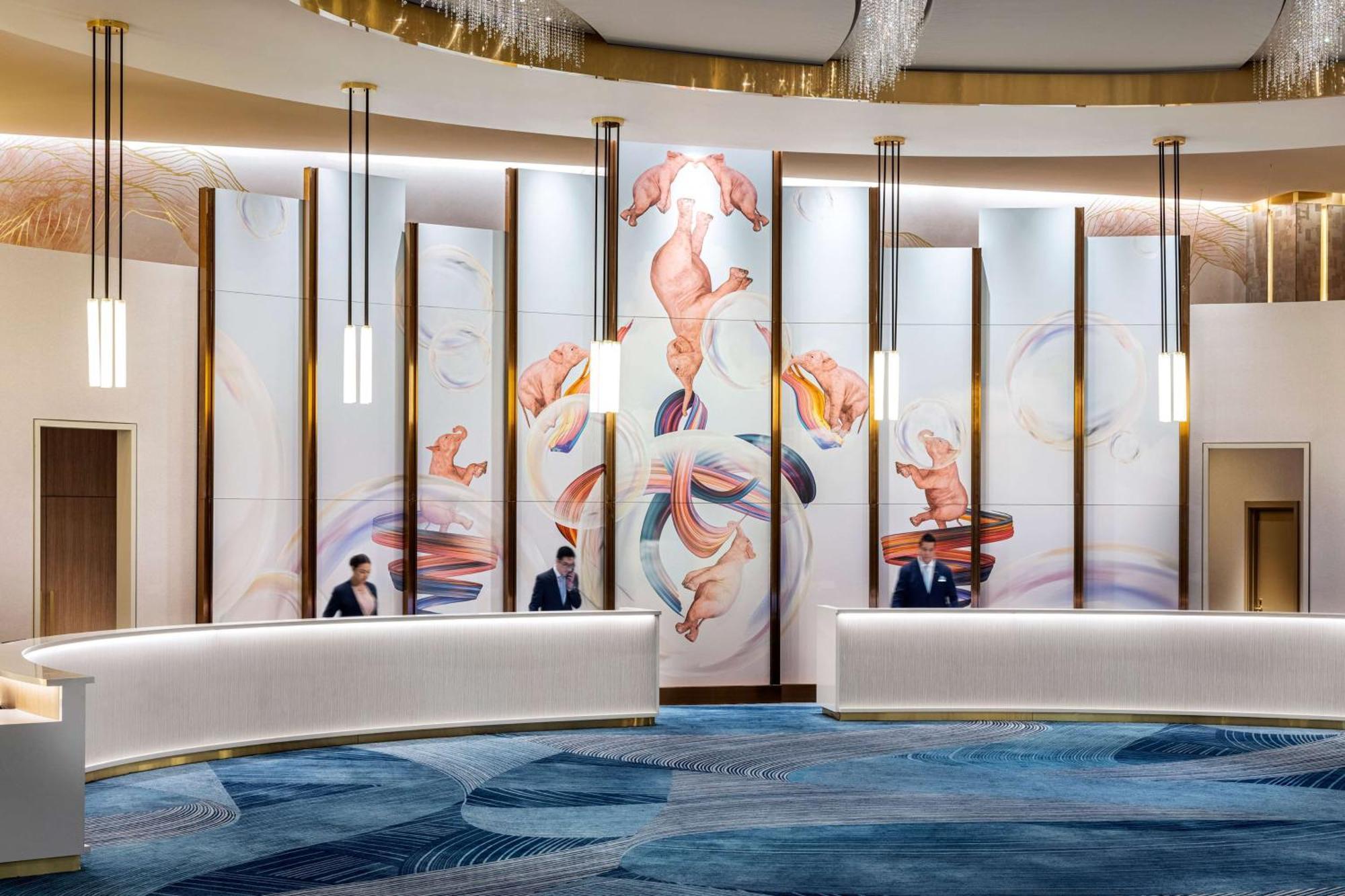 Conrad Las Vegas At Resorts World Esterno foto The lobby of the hotel