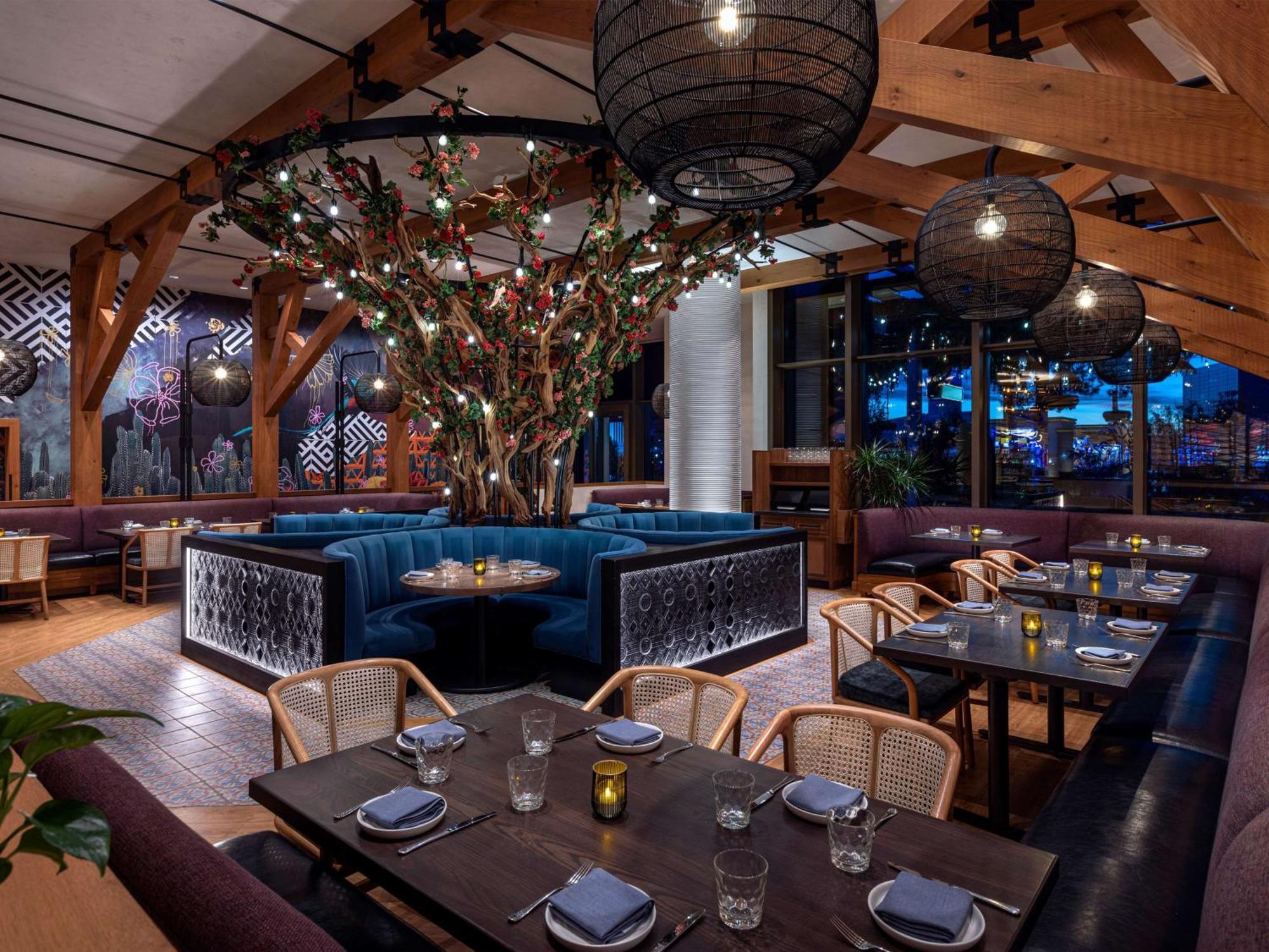 Conrad Las Vegas At Resorts World Esterno foto The interior of the restaurant
